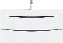 Iddis Тумба с раковиной Cloud 100 подвесная белая – фотография-2